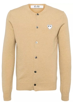 Comme Des Garçons Play wool cardigan - Neutrals