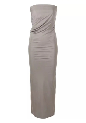 Christopher Esber strapless ruched dress - Grey