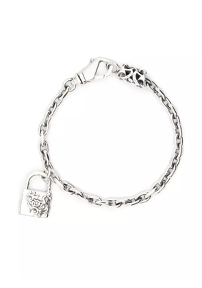 Emanuele Bicocchi Arabesque padlock chain bracelet - Silver