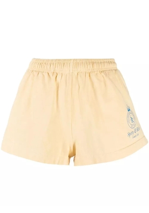 Sporty & Rich logo track shorts - Neutrals