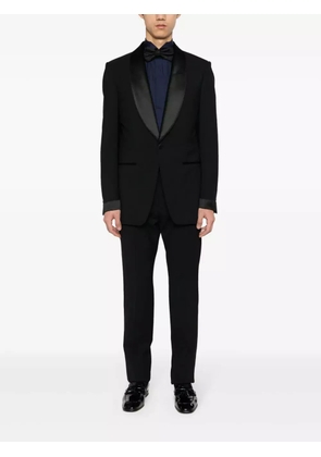 Canali pleat detailing cotton shirt - Blue