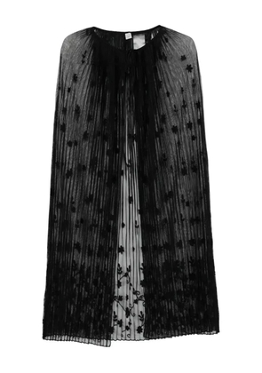 TOTEME floral tulle cape - Black