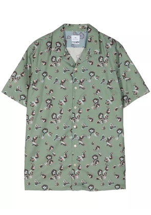 PS Paul Smith graphic-print organic cotton shirt - Green