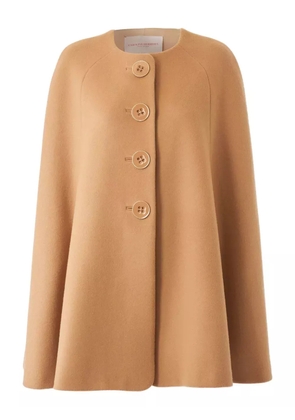 Carolina Herrera wool cape - Neutrals