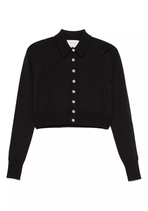 Sportmax virgin wool polo top - Black