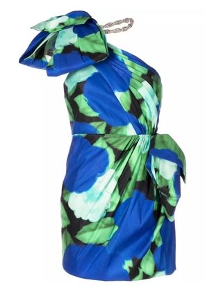 Rachel Gilbert floral-print sleeveless mini dress - Blue