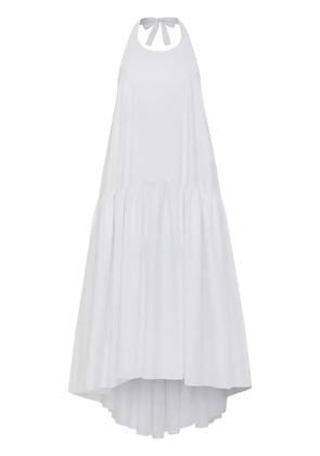 AZEEZA Winston poplin midi dress - White