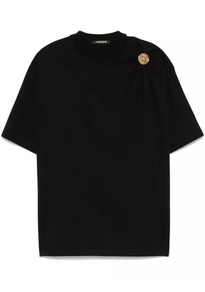 Roberto Cavalli shoulder-jewel T-shirt - Black