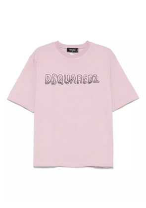 DSQUARED2 logo-print T-shirt - Pink