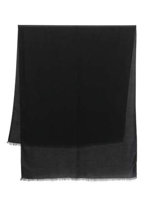 Emporio Armani tassel scarf - Black