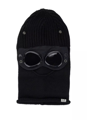 C.P. Company goggle-detail knit balaclava - Black