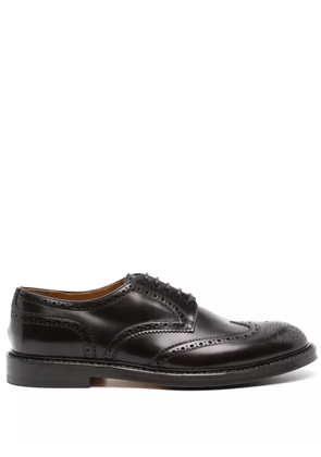 Doucal's leather oxford shoes - Brown