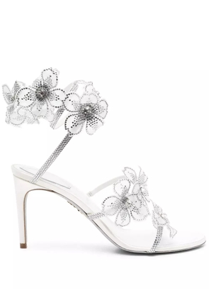 René Caovilla 80mm Floriane sandals - Silver