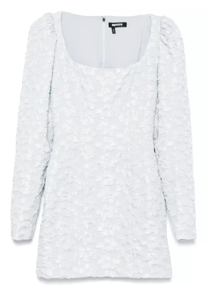 ROTATE BIRGER CHRISTENSEN jacquard long-sleeve mini dress - Blue