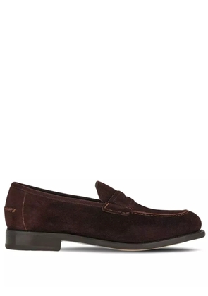 Ferragamo Penny almond toe loafers - Brown