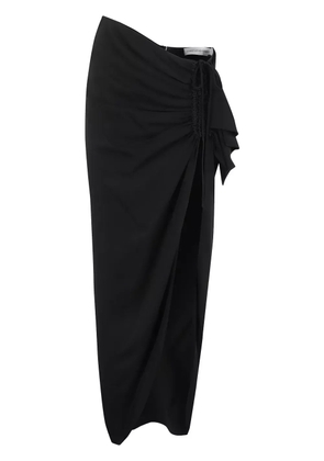 Christopher Esber ruched midi skirt - Black