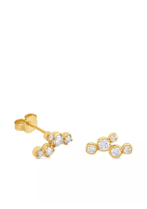 DOWER AND HALL 14kt yellow gold Stargazer diamond earrings