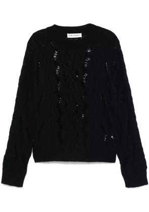 OUR LEGACY cable knit sweater - Black