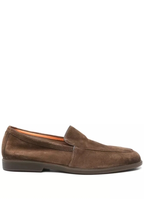Santoni suede loafers - Brown