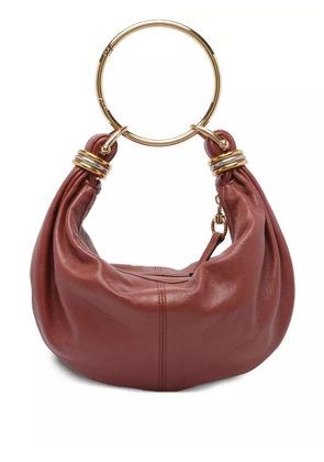 Chloé small bracelet calfskin tote bag - Brown