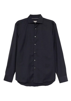 Canali oxford wool shirt - Blue
