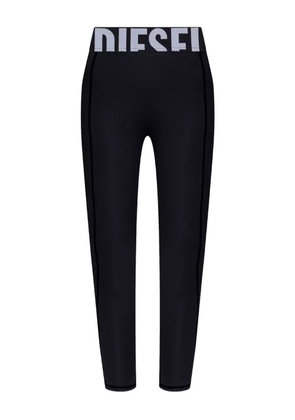 Diesel Adeline logo-waistband leggings - Black
