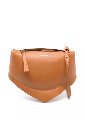 FEDERICO CINA mini Tortellino leather bag - Brown