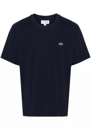 Lacoste logo-patch cotton T-shirt - Blue