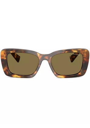 Miu Miu Eyewear oversize-frame sunglasses - Brown