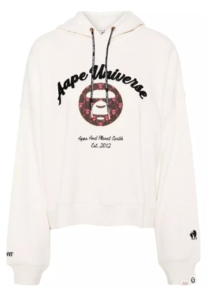 AAPE BY *A BATHING APE® logo-patch sweater - Neutrals