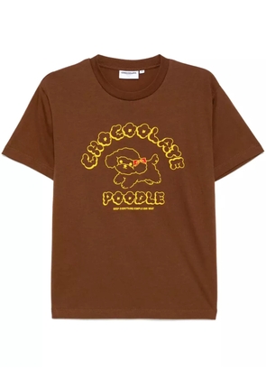 CHOCOOLATE embroidered T-shirt - Brown