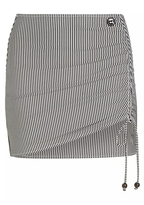 Karl Lagerfeld Ikon striped pareo - Black