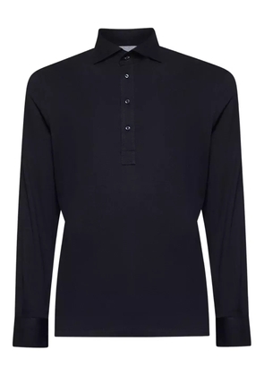 Brunello Cucinelli long-sleeve polo shirt - Blue