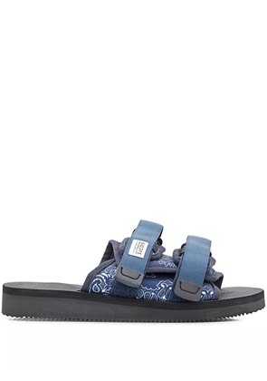 Suicoke logo-patch sandals - Blue
