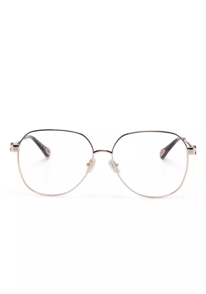 Chloé Eyewear butterfly-frame glasses - Gold