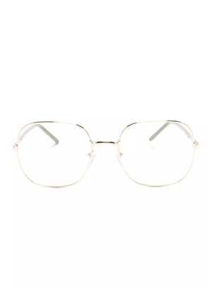 Prada Eyewear square frame glasses - Gold