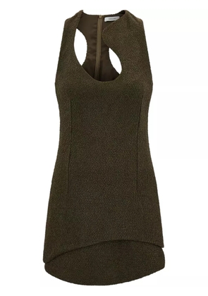 Ferragamo bouclé mini dress - Green