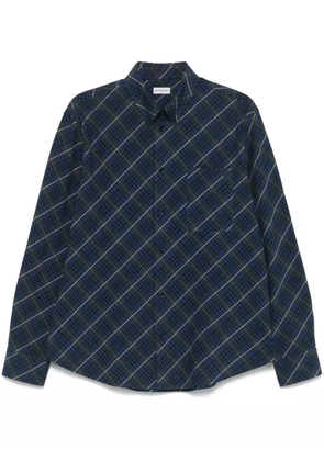 Burberry checked shirt jacket - Blue
