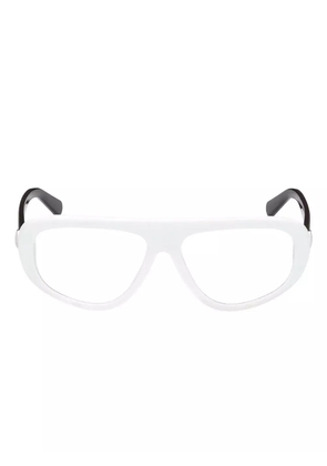 Moncler Eyewear geometric-frame glasses - White