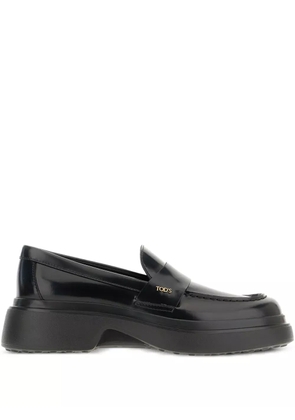 Tod's platform leather loafers - Black
