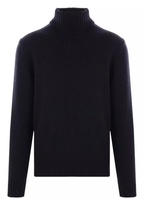 Zanone roll-neck knitted jumper - Blue
