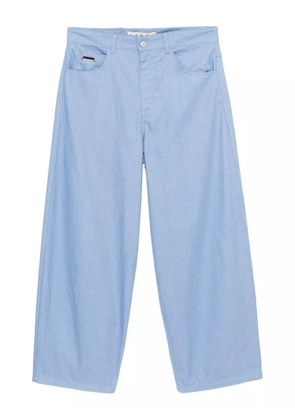 Marni cotton wide-leg trousers - Blue