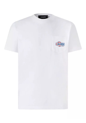 DSQUARED2 logo-patch pocket T-shirt - White
