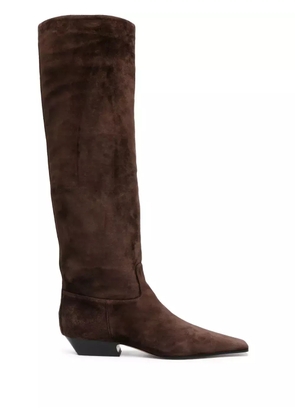 KHAITE The Marfa 35mm knee-high boots - Brown