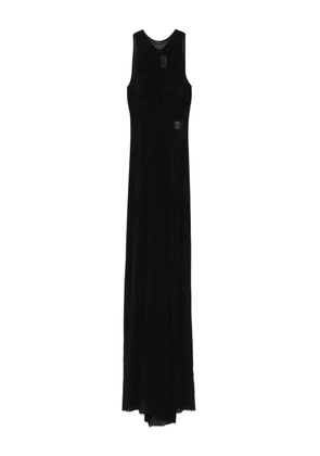 Jean Paul Gaultier semi-sheer maxi dress - Black