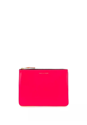 Comme Des Garçons Wallet colour-block zipped purse - Pink