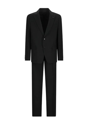 Lardini drop 7 lapel pin suit - Black