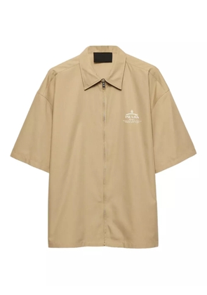 Prada logo-print shirt - Neutrals