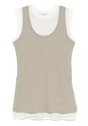 Jil Sander + layered tank top - White