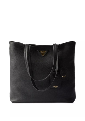 Prada large leather tote bag - Black